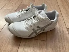 ASICS 20cm 白　スニーカー　ダンス　チア