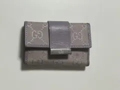 a*a様 GUCCI GGキャンバス×レザー 6連キーケース　ライトパープル 7