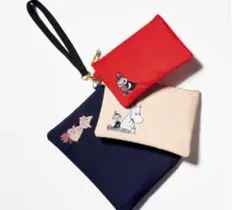 GLOW 2025年3月号付録　ムーミン刺繍入りポーチセット