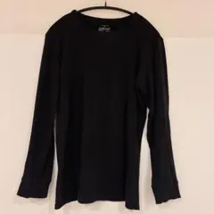 無印良品 メンズ あったか綿 厚手 S 黒 トップス 長袖