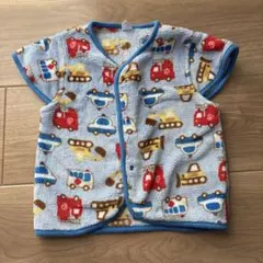 子供用 スリーパー フリース 100cm 前開き ボタン付き パジャマ 冬用