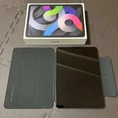 【値下げ】iPad Air 第4世代 スペースグレイ 92% 64GB おまけ付