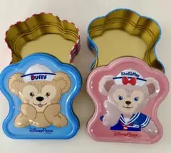 レア　香港ディズニー 限定 ダッフィー シェリーメイ　空き缶 ディズニー　缶