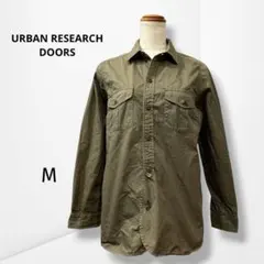 URBAN RESEARCH DOORS ミリタリーシャツM カーキ 長袖 古着