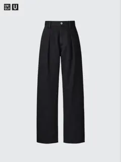 UNIQLO U デニムタックパンツ ブラック
