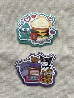 クロミ ハンギョドン ステッカー2枚 クッキーおまけ 微折れ有