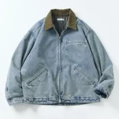 FREAK'S STORE デニムジャケット ライトブルー コーデュロイ襟 M