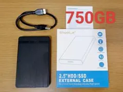 整備済み品 750GB USB 3.0 外付け HDD Mac Windows