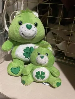 Care Bears みどりぬいぐるみ 大小セット