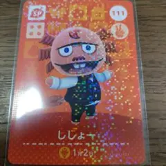 あつまれどうぶつの森　amiiboカード　ししょー