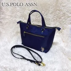 ☆U.S.POLO ASSN☆ ユーエスポロアッスン 2wayバッグ ネイビー