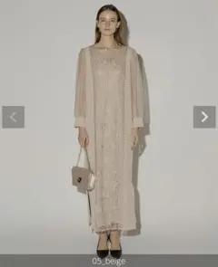 LE’RURE Medi embroidery lace dress