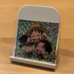 ワンピース ウエハース シール　4弾　エース＆サボ＆ルフィ(開封済み)