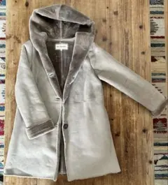 ⭐️⭐️ Ray BEAMS フェイクムートンフーデッドコート