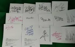 競輪 ガールズケイリン直筆サインクオカード台紙のみ １２枚まとめて