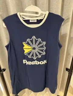 Reebok ネイビー ノースリーブロングTシャツのサムネイル