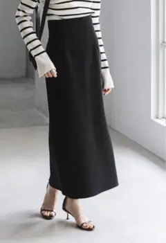 NOBLE ジャージーライクカラータイトスカート