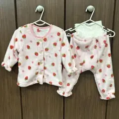 キッズパジャマ 腹巻付きパンツ ルームウェア ピンク80cm