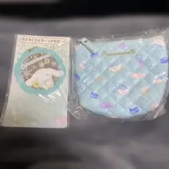 シナモロール キルティングポーチ、スライドミラーセット！