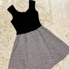 【未使用品】チェック柄ワンピース
