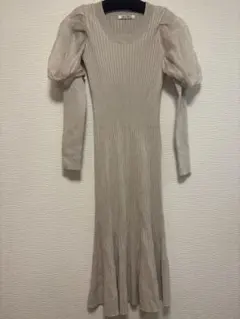 スナイデル　ロングワンピース　ベージュ