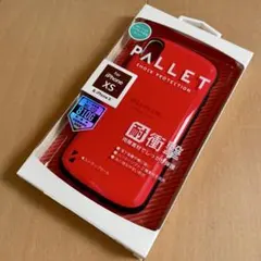iPhone XS/X 耐衝撃ハイブリッドケース「PALLET」 レッド