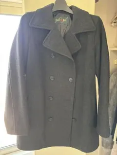EAST BOY グレー ピーコート ウール