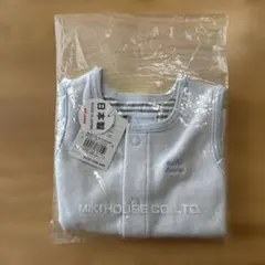 ミキハウス　コットン　ベスト　水色　70-80size