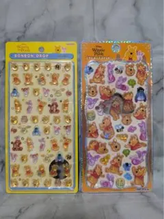 n*3様 正規品　プーさん　ボンボンドロップシール ミニ　プチドロップステッカー