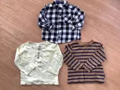 サイズ80 ベビー服長袖トップス 3点セット