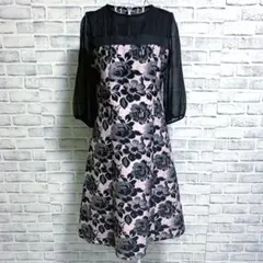 【MAGGY】マギー　日本製　花柄　ワンピース　ドレス
