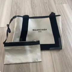 BALENCIAGA トートバッグ ベージュ/ブラックのサムネイル
