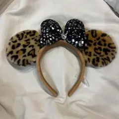 ディズニーカチューシャ ミニーヒョウ柄カチューシャ 廃盤 レア