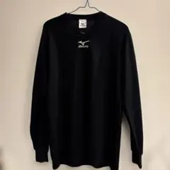 Mizuno ブラック Vネック 長袖シャツ 221-15A5