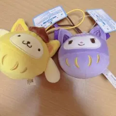 くるっとまわして さんりおきゃらくたぁずチャレンジ マスコット プリン クロミ