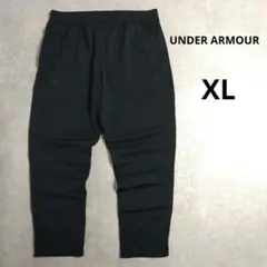 UNDER ARMOUR　ジョガーパンツ　ジャージ　刺繍ロゴ　ブラック　XL