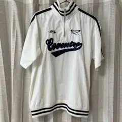 FUN ハーフジップ 半袖 プルオーバー ホワイトのサムネイル
