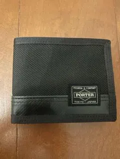 PORTER ポーター HEAT ヒート 二つ折り財布 コンパクトウォレット　黒のサムネイル