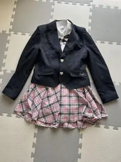 フォーマルドレスセット 160cm ネイビー/ピンク