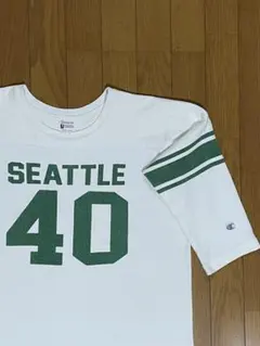 Champion チャンピオン フットボーＴ／SEATTLE 40／7分袖／Ｌのサムネイル