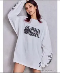 GYDA×GALFY 長袖Tシャツ 白 フリーサイズのサムネイル