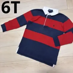 ラルフローレン ラガーシャツ 長袖 カットソー 6T