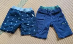 ベビー服 ボトムス 2点セット TINKERBELLネイビーとマリンのサムネイル