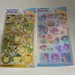 シール　サンリオ　キラッと　マイメロ　ポムポムプリン