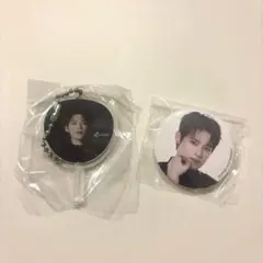 INI XQUARE　木村柾哉　カプセルトイ　2点セット　ミニうちわ　缶バッチ