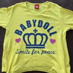 BABYDOLL イエロー Tシャツ