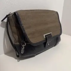dunhill ダンヒル クラッチバッグ セカンドバッグ キャンバス レザー
