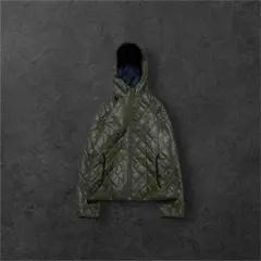 00s old uniqlo 短丈 リバーシブル ダウンジャケット y2k M