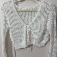 Heather リボンメッシュカーディガンのサムネイル