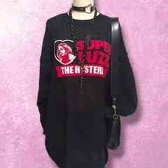 ヒステリックグラマー メッシュニット 黒 00s Y2K 平成ギャル ストリート